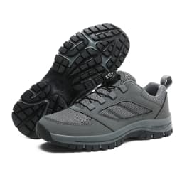 Men'S Large 39-48 Spring And Autumn Outdoor Sports Lace Rotating Buckle Comfortable Anti Slip Wear Resistant Hiking Shoes
