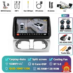 Android 16 Carplay Auto Screen Car Radio Multimedia Player For Opel Combo Corsa Tigra 2001-2011 Autoradio Stereo 2Din Head Unit