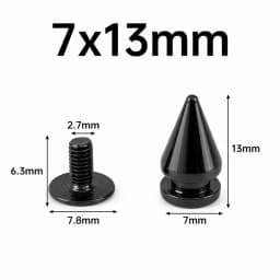 5/10/20Pcs Meetee Metal Punk Rivets Screwback Cone Studs Spikes for Leather Crafts Garment Rivet Bag Decor Nails DIY Accessories