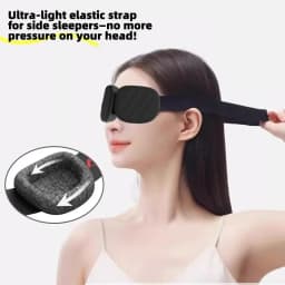 3D Sleeping Eye Mask Block Out Light Sleep Mask for Eyes Slaapmasker Eye Shade Blindfold Sleeping Aid Mask Eyepatch Adjustable