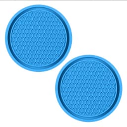 2Pcs Car Bling Rhinestone Cup Holder Drink Pad Interior Decoration Anti-slip Mat Round Durable Coaster Heat Resi Car Accessories
