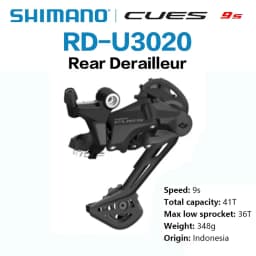 Shimano CUES U4000 9s Groupset SL-U4000 RD-U4000 RD-U3020 RD-U4020 LG300 Cassette Sprocket LG500 Chain MTB Bike Part