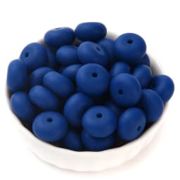 14mm 50Pcs Mini Abacus Silicone Beads Food Grade Saucer Loose Beads for Baby Teether Necklace Pacifier Clip Jewelry Making