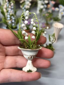 1:6 Miniature Plant Set, Handmade Realistic Fern Maple Caladium Potted,Exclusive Custom Sizes BJD Dollhouse Garden Bjd Decor Art