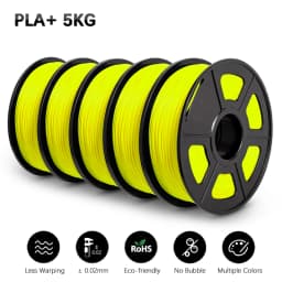 SUNLU 5KG PLA Plus/Clear/AntiString Filament 1.75mm 1kg Spool (2.2lbs) Neatly Wound Filament Fit Most FDM Printer
