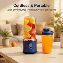 2 Cup Electric Fruit Juicer Blender Juice Mixer Wireless Portable Household USB Charging 6 Blade With Cup Portable Juice Juicer