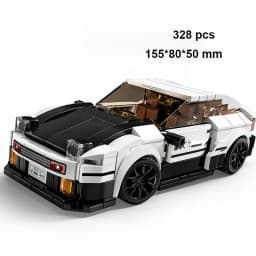 Technical Speed Car MOC City Vehicle Racing Car Rally Building Blocks Bricks Set Retro Ornament Diy Toys For Adults Gifts