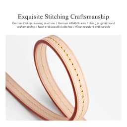 CRAZYSMITH Luxury Vegetable Tanned Leather Bag Strap For LV Pochette Underarm Crossbody Shoulder Straps Replacement Accessories