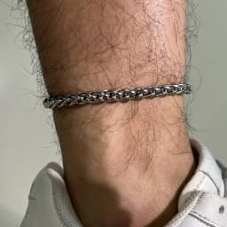 Waterproof Stainless Steel Cuban Wheat Chain Anklet Bracelets for Men, Summer Holiday Beach Foot Gifts Jewelry,Length Adjustable