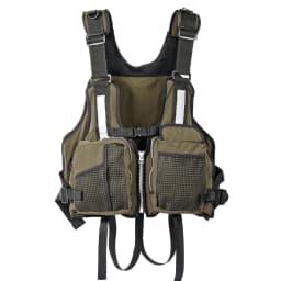 Fishing Vest Life Jacket With Fixing Strap Adjustable Vest with Whistle Mesh Breathable Multiple pockets Buoyancy Suit Outdoor