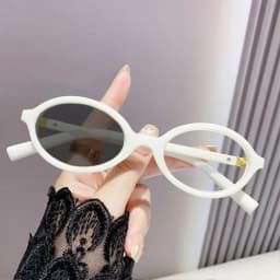 Advanced Elliptical Frame Photochromic Myopia Glasses Anti-Blue Light Glasses Optical Prescription Eyeglasses 0 TO -4.0