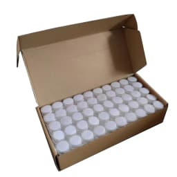 200Pcs Transparent Diamond Storage Box Round Gem Stone Display Case Loose Diamond Beads Piercing Jewelry Showcase Nail Art Boxes