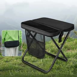 Foldable Backpack Stool Portable Folding Stool With Carry Bag Lightweight Mini Easy Carry Outdoor Chair For Travel For Travel