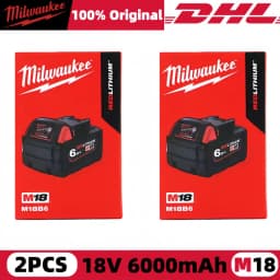 Milwaukee M12 REDLITHIUM HB 6.0Ah Extended Capacity Battery – 12V Rechargeable for M12 Cordless Tools (Model: 48-11-2402)