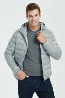 men winter cotton padded coat stand collar hooded lightweight warm casual loose daily street versatile all match male outerwear