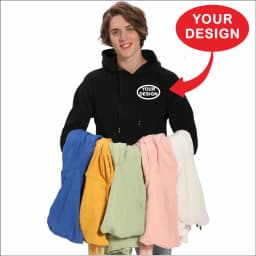 Customized Hooded Sweatshirt With LOGO Printing Embroidery Personalized Photos Casual 100% Pure Cotton And Plush Thick Pullover