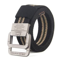 Canvas Belt, Men's Belt, Alloy Double Loop Buckle, Korean Fashion Denim, Teenage Student Pants Belt, Women's Belt