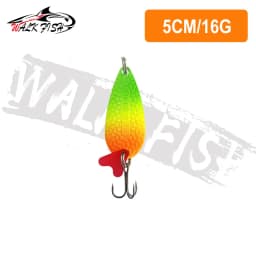 WALK FISH New 16g-28g Metal Spinner Spoon Trout Fishing Lure Hard Bait Sequins Noise Paillette Bait Hard Sequins Spinner