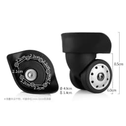 2Pcs/Pack Luggage Wheel for Delsey Wheels Replacement Suitcase Repair Accessories Omni-directional Wheel Mute