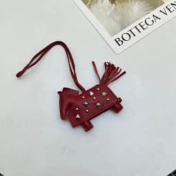 Soft Leather Pony Pendant, Car Pendant, Key Pendant, Handmade Leather New Rivets War Horse Bag Charm, Bag Charm Leather