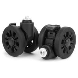 2Pcs Luggage Replacement Wheels with Brakes 55mm Wear Resistant Suitcase Replacement Wheels with Bearings Replacement Wheels