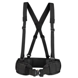 Tactical Battle Combat Air-soft Padded Equipment Molle Waist Belt with Adjustable Suspenders Free Straps