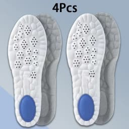 2/4PCS Feet Shock Absorption Shoe Sole Super Soft Insoles for Shoes Men Running Sports Insole Plantar Fasciitis Shoes Pads 1Pair