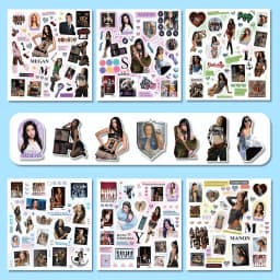 KATSEYE Premium Waterproof Graffiti Stickers Pack Creative DIY Collage Decoration Decals for Laptop Luggage Decorative Fans Gift