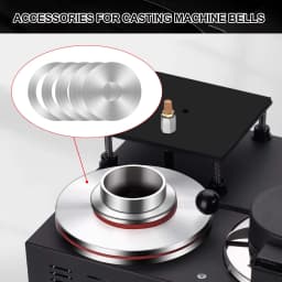 High-Precision Silicone Gaskets & Aluminum Adapter Plate Disc for Professional Vacuum Casting Jewelry Machine Accessory