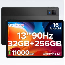 DOOGEE U13 Tablet PC Android 16 13'' FHD+ Screen 32GB RAM 256GB ROM 11000mAh Large Battery 7.5mm Ultra-thin Gemini AI Smart Pad