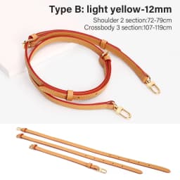 CRAZYSMITH Genuine Leather Bag Strap Replacement For LV Diane Bag Crossbody Handbag Adjustable Shoulder Belts DIY Accessories