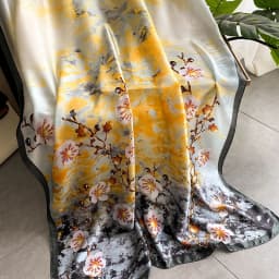 Spring Scarf Women's Luxury Design Polyester Material Smooth Scarf Soft Shawl Beach Scarf