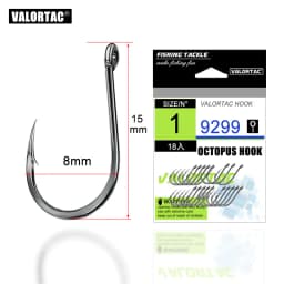 Octopus Fish Hooks High Carbon Chemical Sharpen Barbed Circle Hook Tackle Set 5C Point Hardness Fishing Hook for Carp Fishing