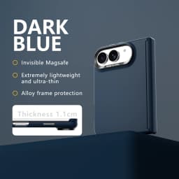 Luxury Skin for MagSafe Magnetic Phone Case, for iPhone Duo with Hinged anti Drop Protective Cover For iPhone Duo Fold Case