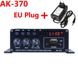 Woopker Sound Amplifier Channel 2.0 HIFI Bluetooth Amp Home Digital Audio 12V3A AK380 AK370 AK280 AK270 AK170 for Car Bass Trebl