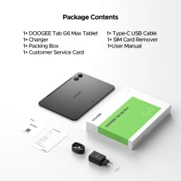 DOOGEE 2 in 1 Tablet PC Tab G6 Max Gemini Ai Android 16 13.4'' 32GB(6+26) RAM 256GB ROM 11000 mAh Battery 7.7 mm Slim Widevine L1 Support Smart Tablet