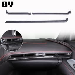 For Chevrolet Corvette C8 2020-2024 Car Accessory ABS Carbon Fiber Car Console Gear Shift Panel Cover door armrest Trim Sticker