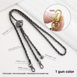 Bag Extension Strap For Women Bag Adjustable Leather Chain Shoulder Strap Modification Small Golden Ball Chain Accessories