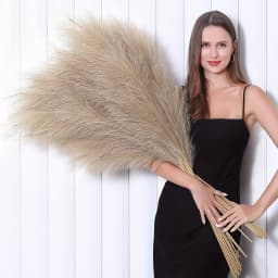 1/3/5pcs Fluffy Artificial Pampas Grass 97cm Boho Decor Flowers Bedroom Decor for Floor Vase Filler Farmhouse Home Wedding Decor
