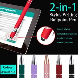 10-100 Customized Ballpoint Pen with Stylus Tip Print Name Logo Metal Pen for Business Graduation Birthday Anniversary Gift Pen