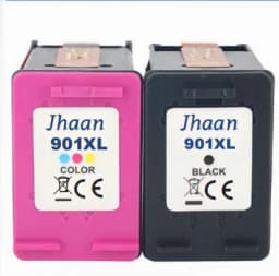 Jhaan 901XL Multipack-2P Ink Cartridges Compatible with HP 901XL for HP Officejet 4500 J4524 J4535 J4540 J4545 J4550