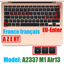 For Macbook Air13 M1 Chip Keyboard Cover Laptop Silicone Protective Film For Macbook A2337 13.3Air Keyboard Cases Release 2020