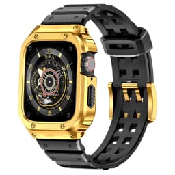 Stainless Steel case+silicone strap For Apple Watch Band 45mm 44mm 44 mm iwatch 4 5 SE 6 Cover bracelet apple watch serie 7 45mm