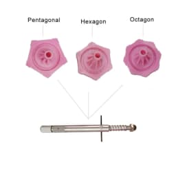 Aluminum Gemstone Faceting Machine Handle Pentagonal Hexagon Octagon Jewelry Making Supplies
