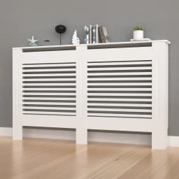 36.2 Inch Tall Large Radiator Cover Horizontal Vertical Cabinet Mdf Grill Shelf S/M/L/XL