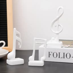 Set Of Three-Note Figurine Decorative Art Statuette Musical Note Handicraft Living Room Wine Cabinet Desk Ornaments Home Decor