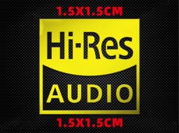 Hi-res AUDIO Gold Standard High Quality Sound Certification Metal Sticker Headphone Computer Metal Decorative Sticker