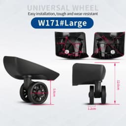 Hongsheng Suitcase Universal Wheel Trolley Case Wheel Accessories Password Travel Mute Universal Wheel Repair and Replacement