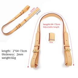 Leather Shoulder Bag Strap for Classic Bucket Bag Customized Shoulder Crossbody Replacement Adjustable Purse Handbag Strap