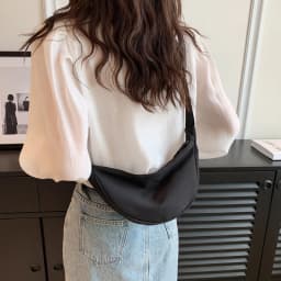 2024 Solid Color Chest Bag For Women Large Capacity Travel Crossbody Female Half Moon Belt Bag Ladies Daily Street Fanny Packs
